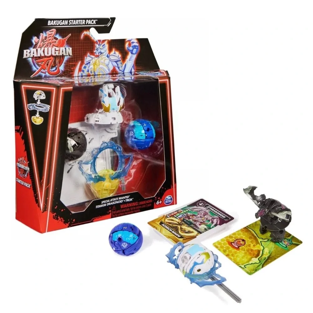 BAKUGAN Generation 3 STARTER PACK Special Attack Mantid Titaniam Dragonoid Trox